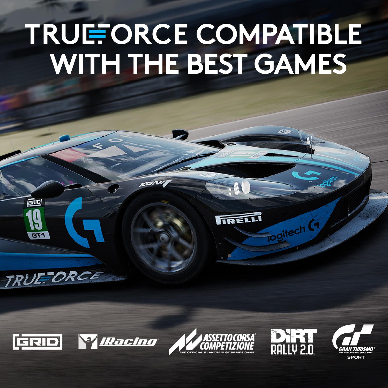 Logitech G923 TRUEFORCE Racing Wheel and Pedals for Playstation & PC