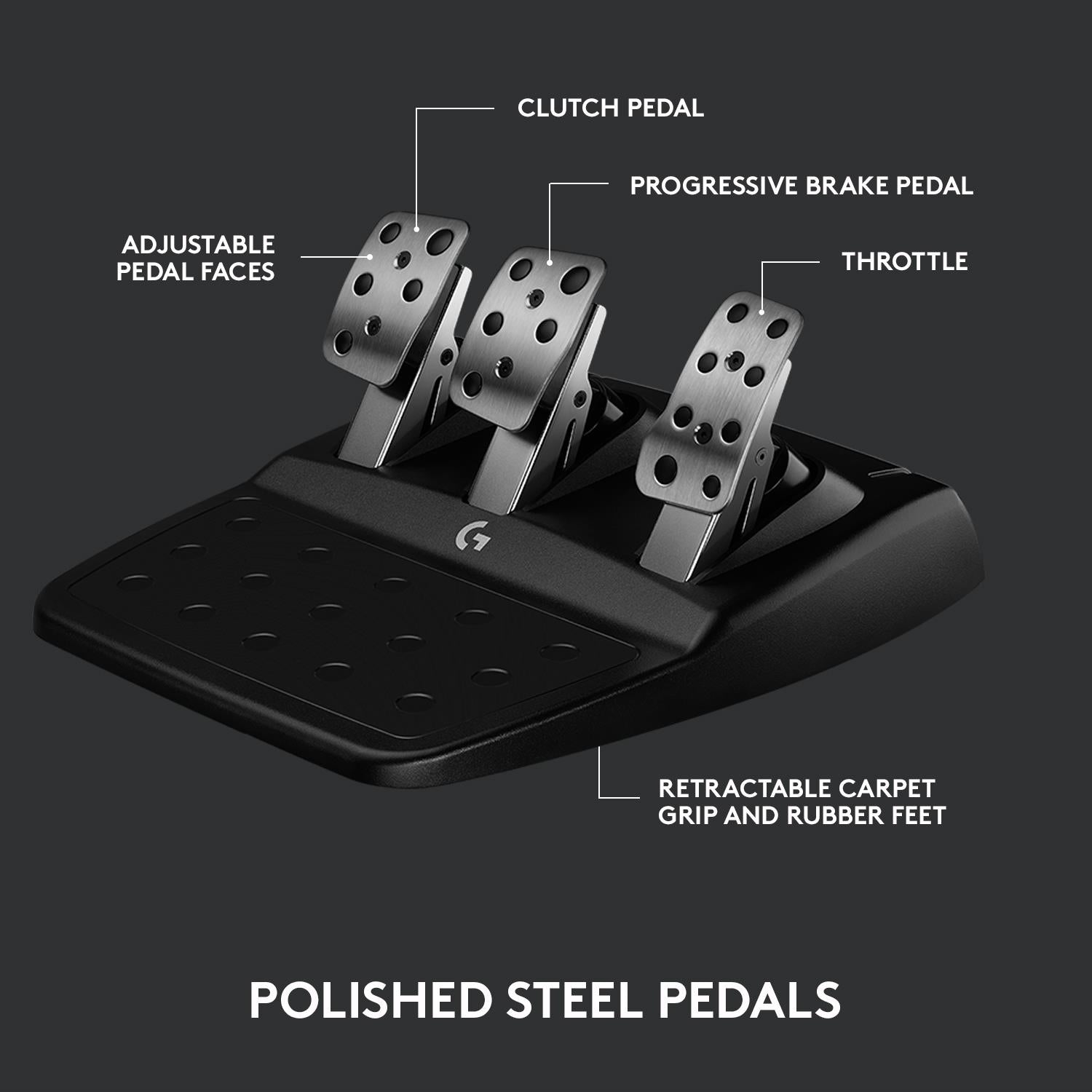 Logitech G923 TRUEFORCE Racing Wheel and Pedals for Playstation & PC