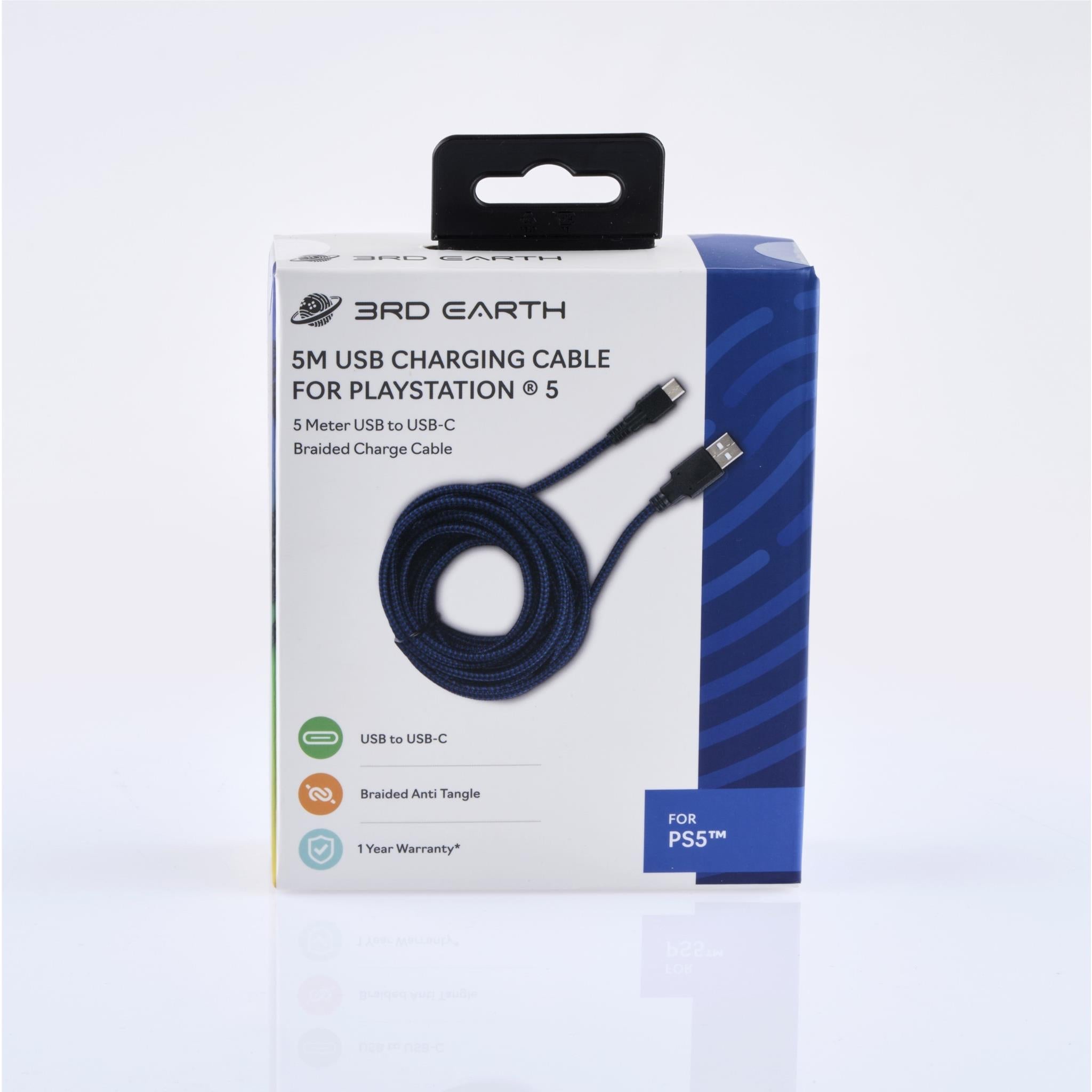 3rd Earth 5M Charge & Play USB Cable for PlayStation 5™