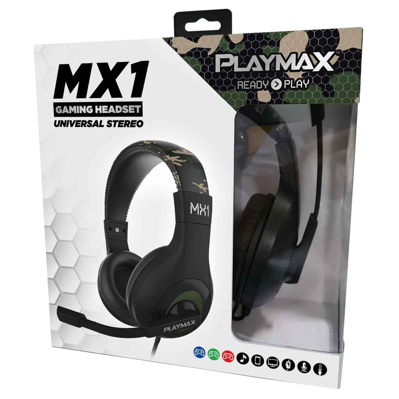Playmax MX1 Universal Gaming Headset Jungle Camo Edition