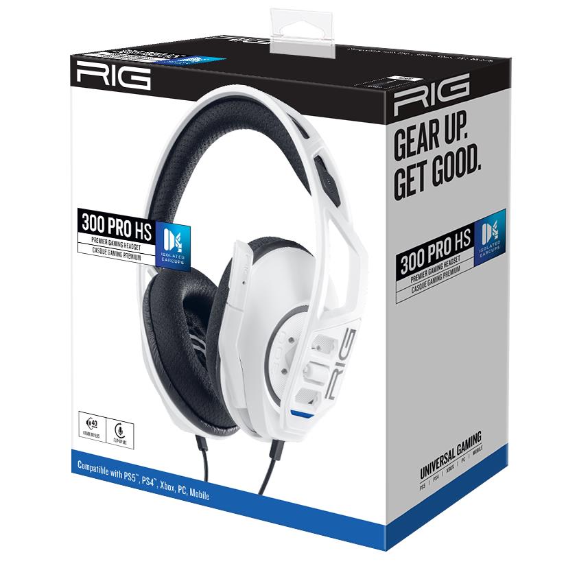 RIG 300 Pro HS Gaming Headset for PlayStation 5 (White)