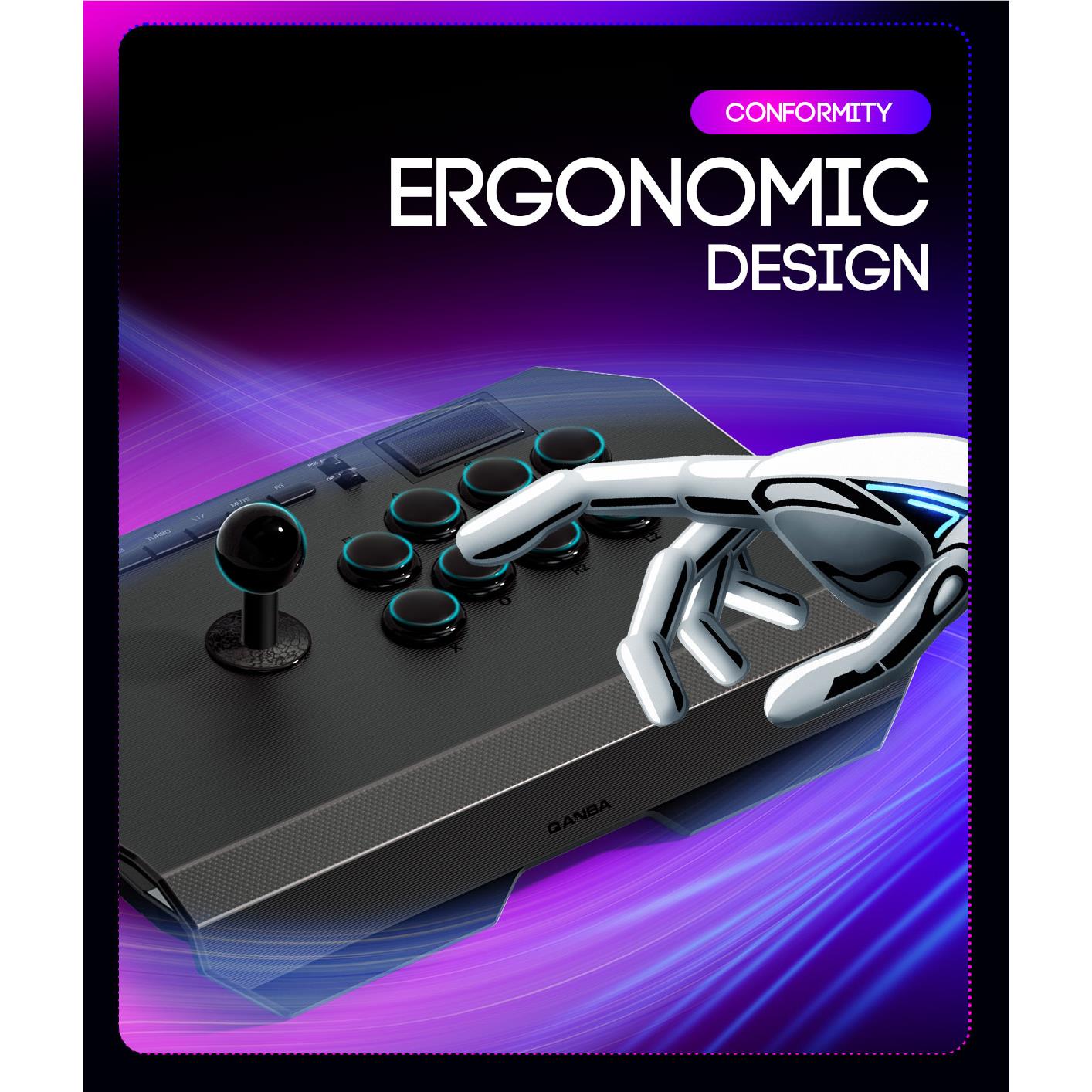 Qanba Drone 2 Fight Stick (Black)