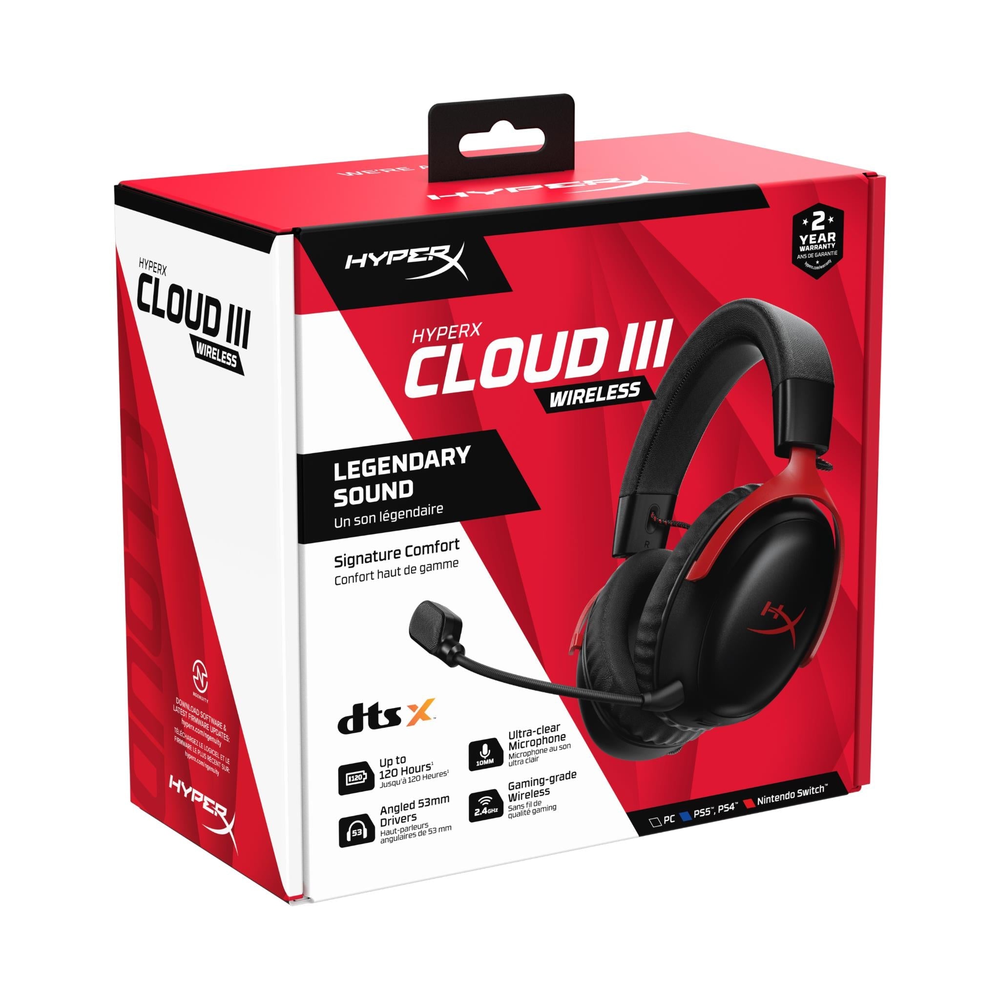 HyperX Cloud III Wireless Gaming Headset (Red)