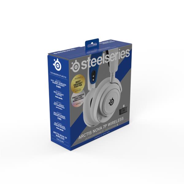 SteelSeries Arctis Nova 7P Wireless Gaming Headset (White