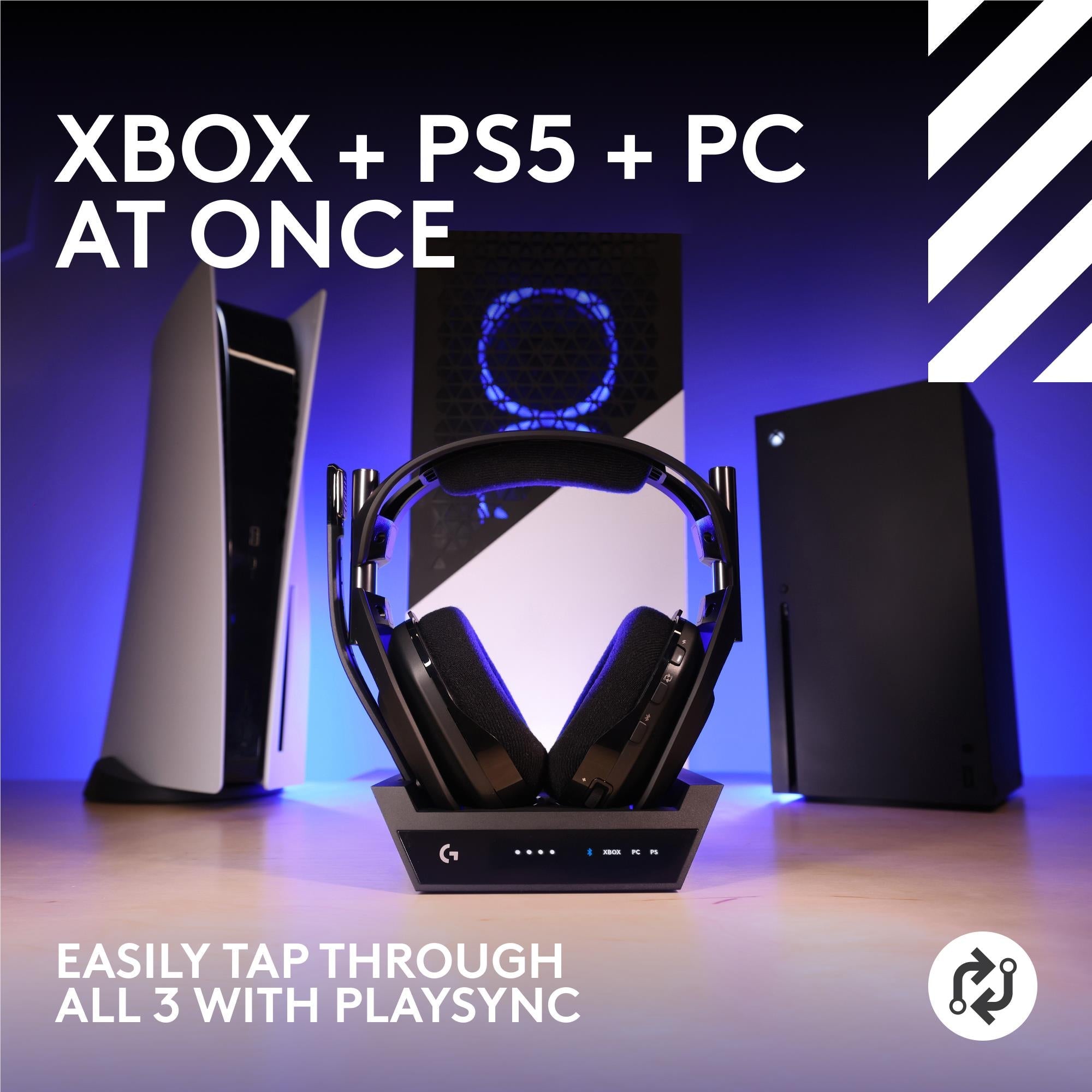 Logitech G Astro A50 X LIGHTSPEED Wireless Gaming Headset + Base Station (Black)