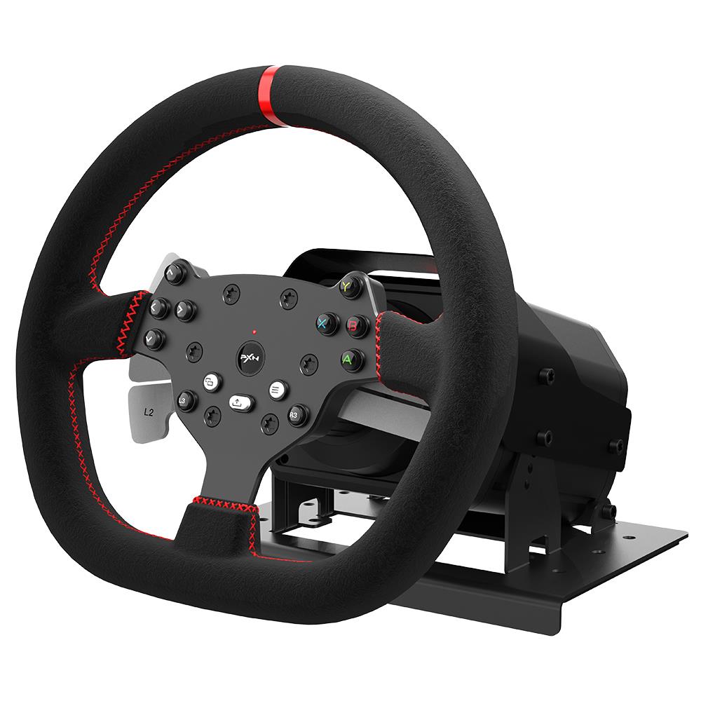 PXN V10 Premium Force Feedback 3-in-1 Steering Wheel Bundle