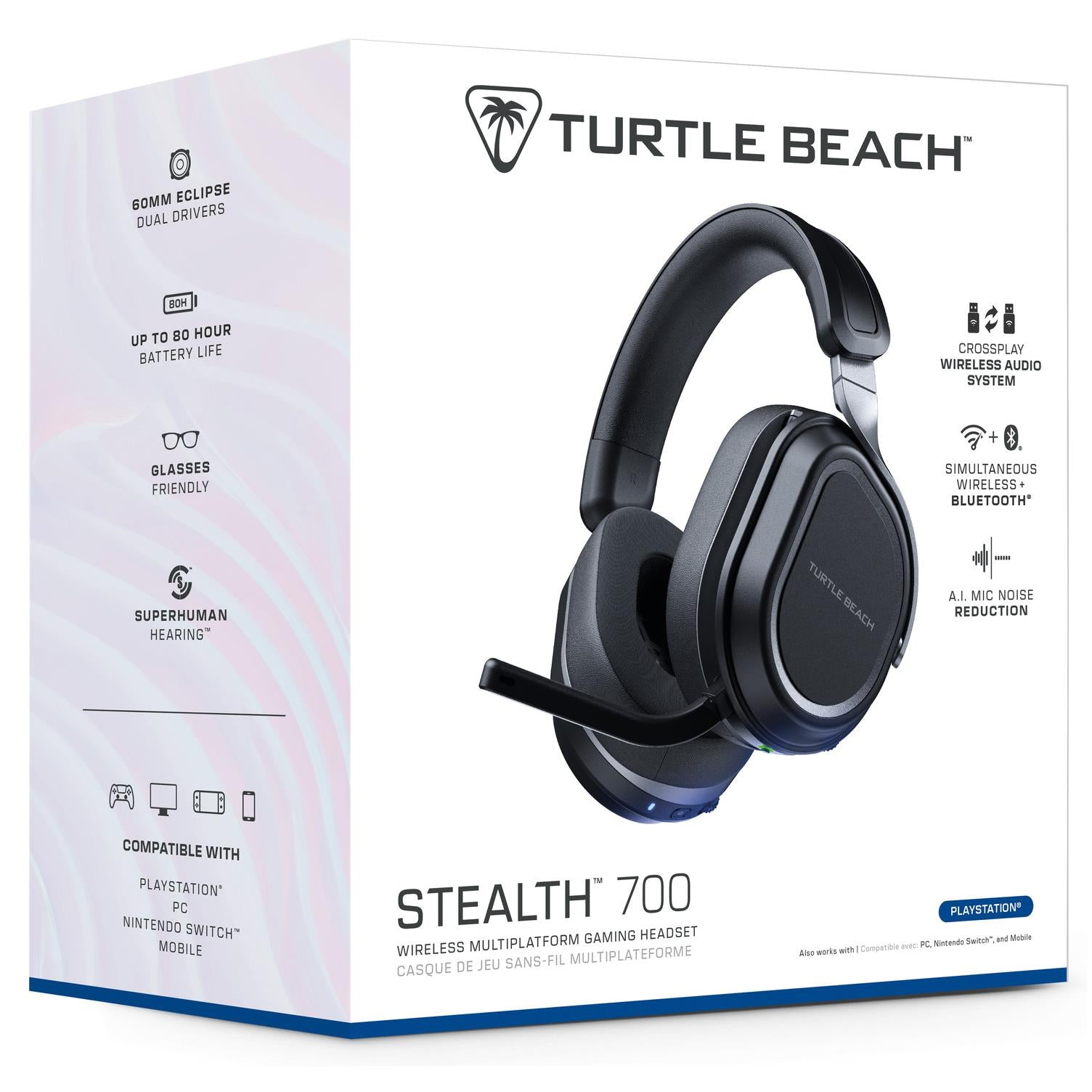 Turtle Beach Stealth 700 Wireless Multiplatform Amplified Gaming Headset for PS5, PS4, PC, & Mobile