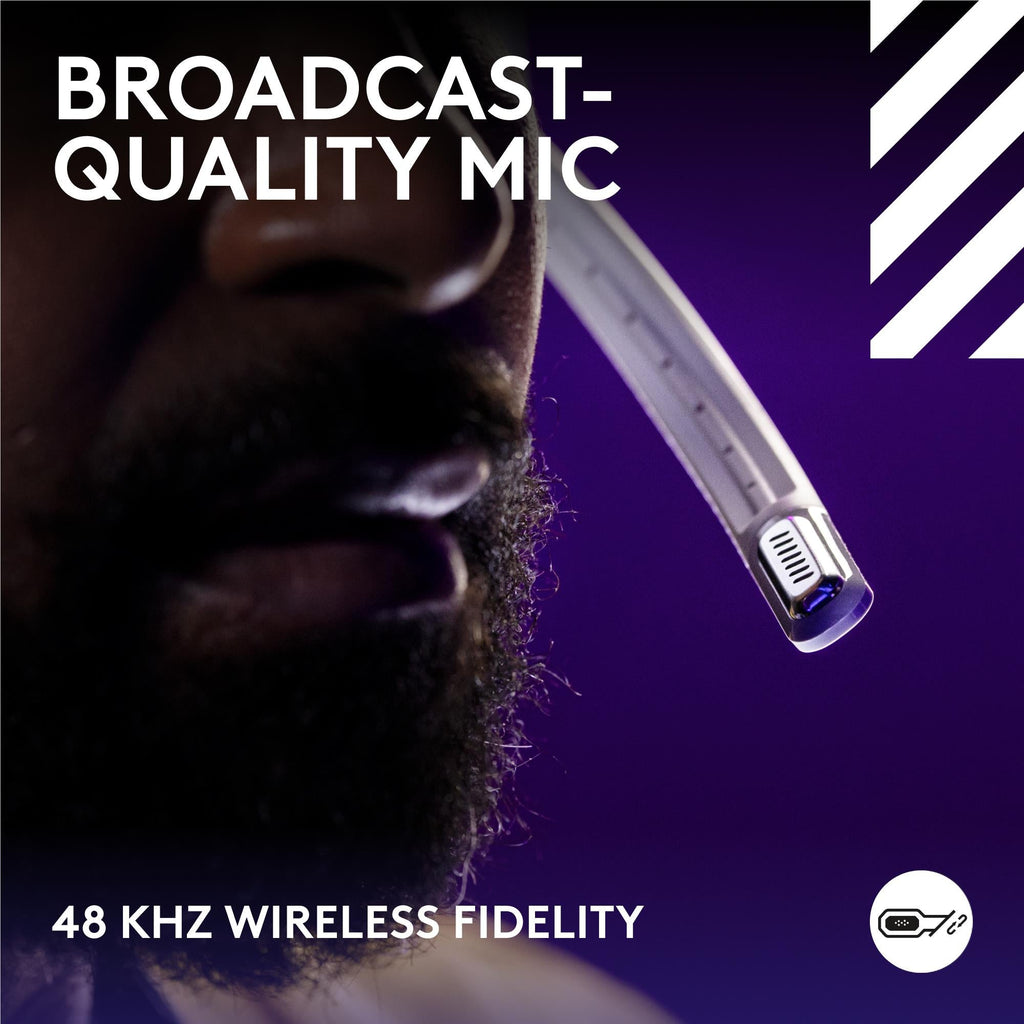 Logitech G Astro A50 LIGHTSPEED Wireless Gaming Headset + Base Station (White)