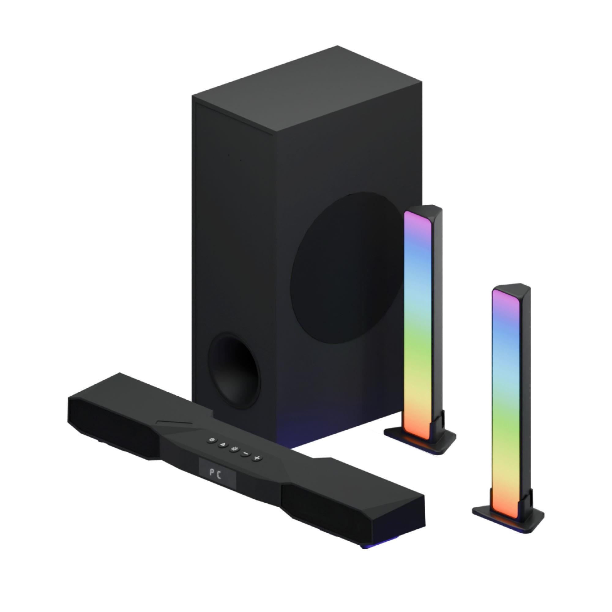 GTek Gaming 2.1CH RGB Soundbar with subwoofer