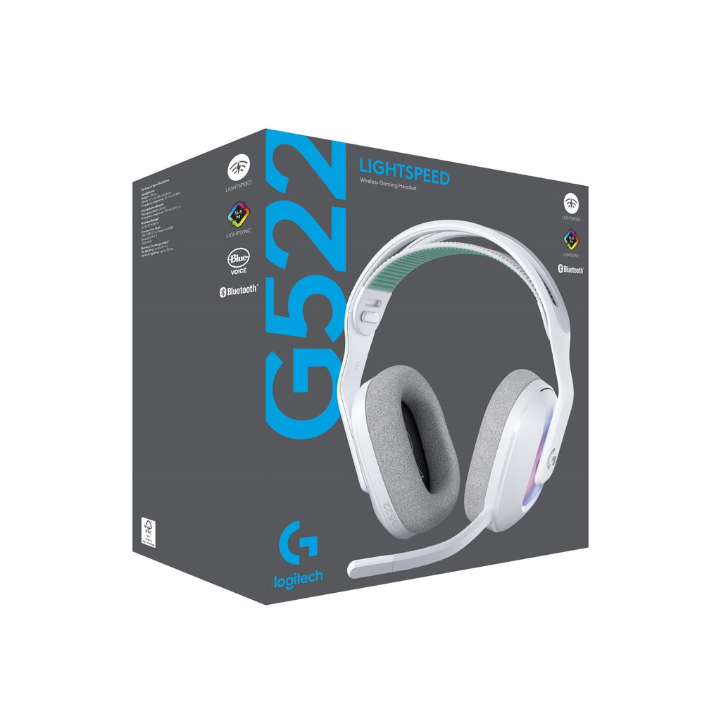 Logitech G522 LIGHTSPEED Wireless Gaming Headset (White)