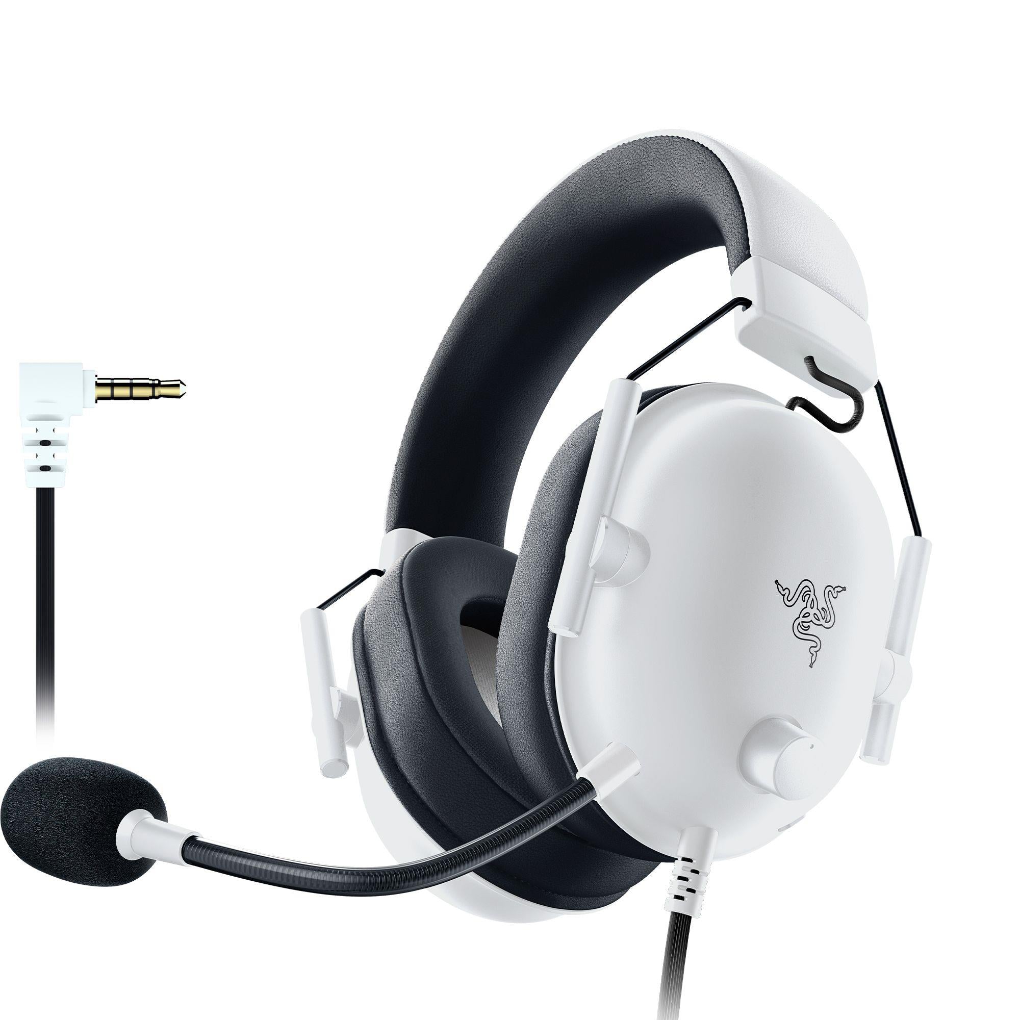 Razer BlackShark V2 X Wired Esports Headset for PlayStation (White)