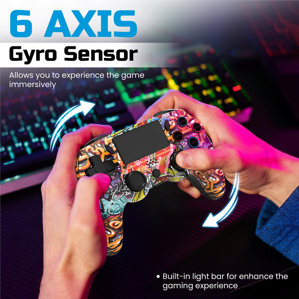 Playmax Wireless Controller for PS4 / PC (Graffiti)