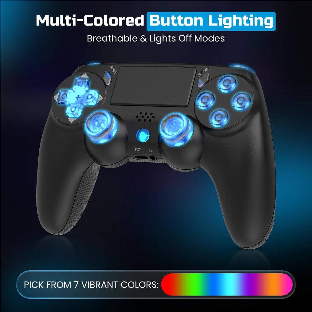 Playmax Wireless RGB Controller for PS4 / PC (Black)